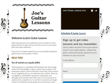 Tablet Screenshot of joesguitarlessons.com